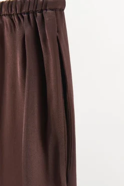 ZARA Calças|Lingerie^CALÇAS ACETINADAS Grená