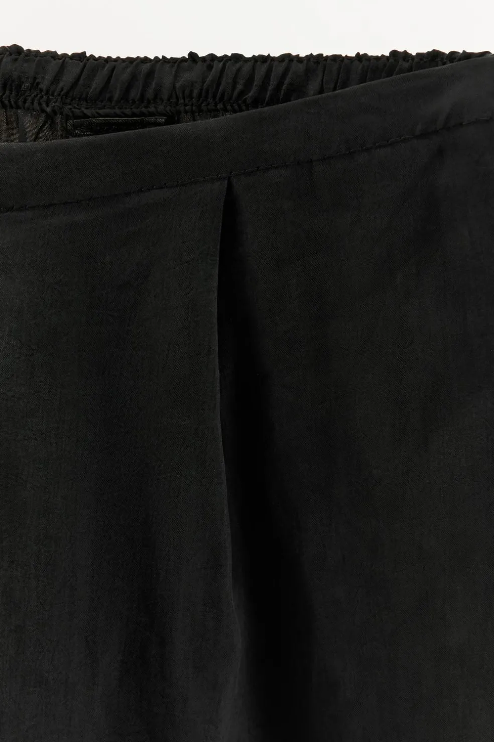 ZARA Calças|Lingerie^CALÇAS AMPLAS COM FECHO DE CORRER Preto