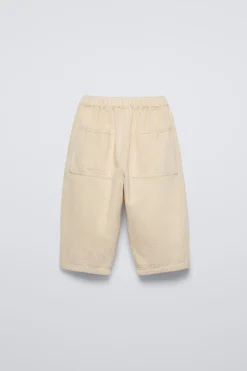 CALÇAS BAGGY DE BOMBAZINA-ZARA Outlet