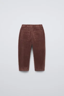 CALÇAS BAGGY DE BOMBAZINA COM JOELHEIRAS-ZARA Flash Sale