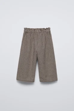 CALÇAS BAGGY XADREZ-ZARA Shop