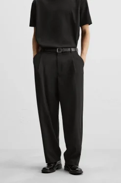 ZARA Calças^CALÇAS BALLOON FIT Preto