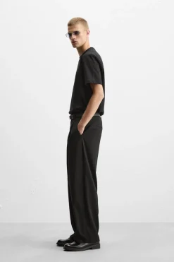 ZARA Calças^CALÇAS BALLOON FIT Preto