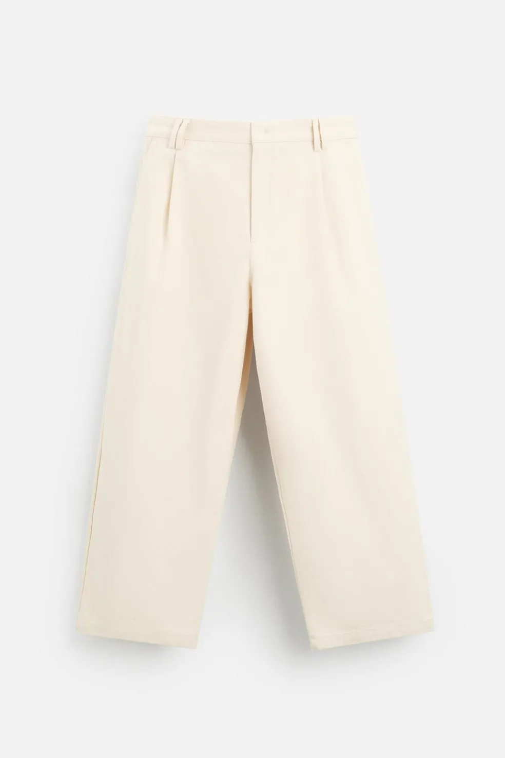 ZARA Calças^CALÇAS BALLOON FIT Cru