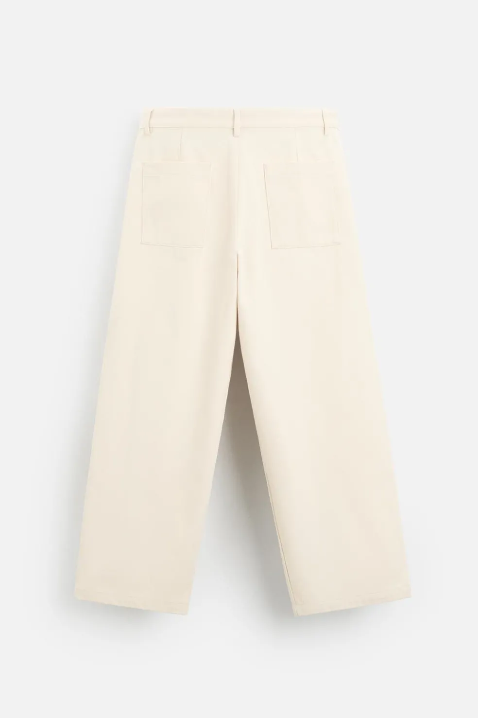 ZARA Calças^CALÇAS BALLOON FIT Cru