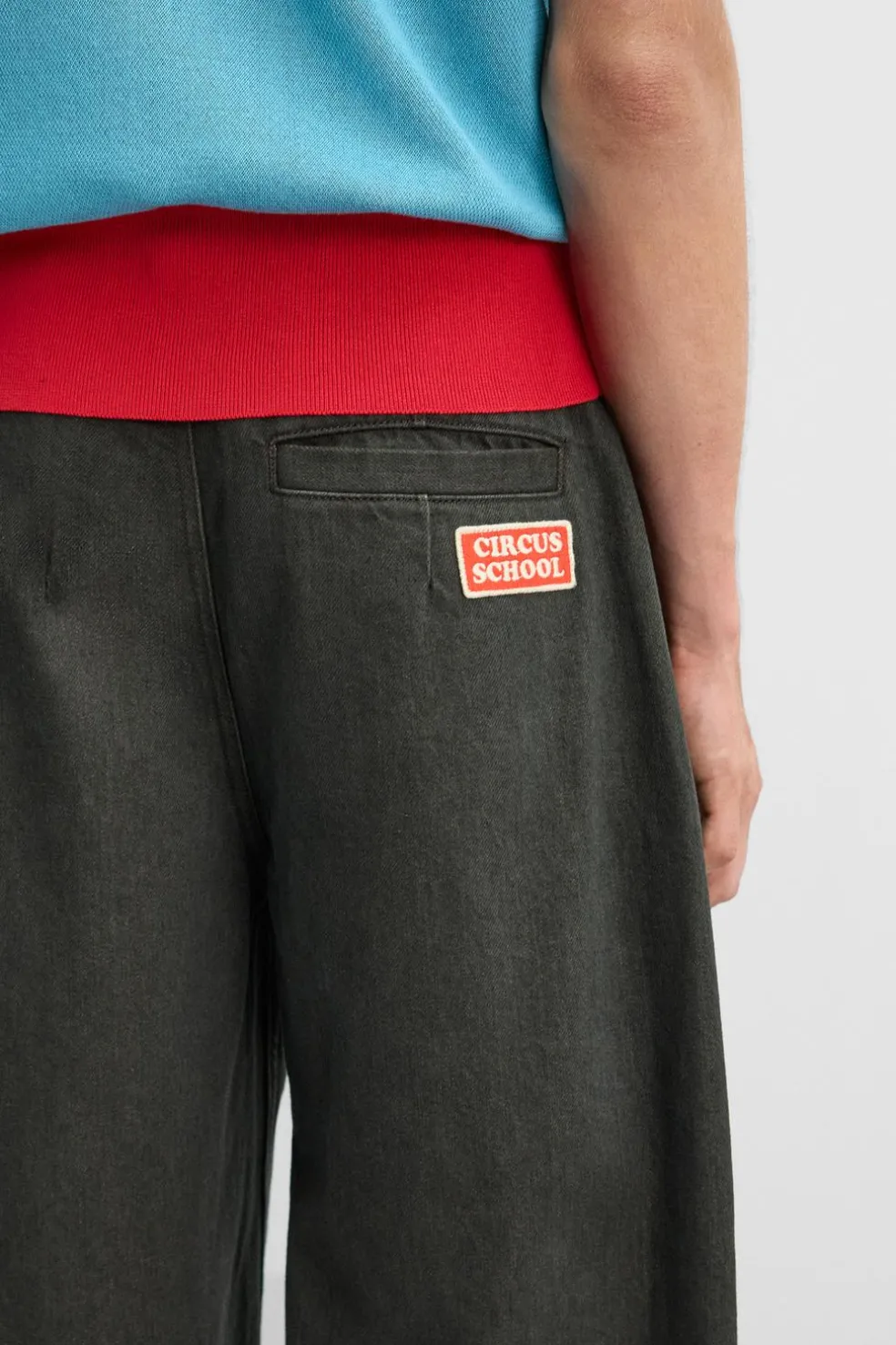 ZARA Calças^CALÇAS BALÃO FIT OVERDYED X HARRY LAMBERT Castanho-escuro