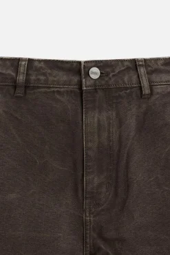 ZARA Calças^CALÇAS BLEACH Castanho-escuro