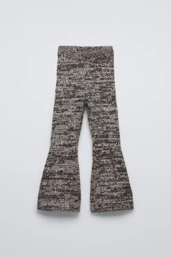 CALÇAS BOCA DE SINO DE MALHA-ZARA Cheap
