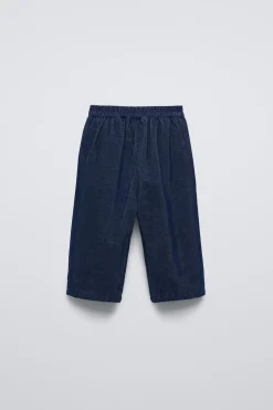 CALÇAS BOMBAZINA FINA FORRADAS-ZARA Flash Sale