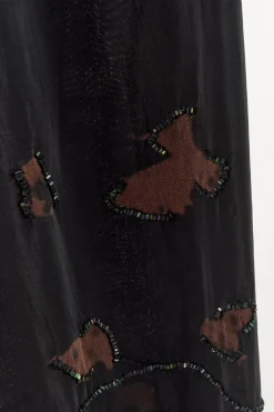 ZARA Calças|Lingerie^CALÇAS BORDADOS MISSANGAS Preto