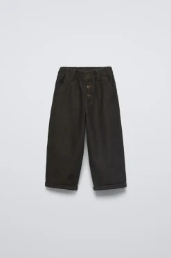 CALÇAS BOTÕES-ZARA Sale