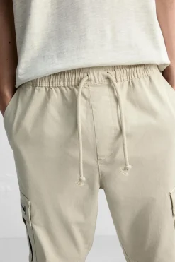 ZARA Calças|Cargo^CALÇAS CARGO Bege