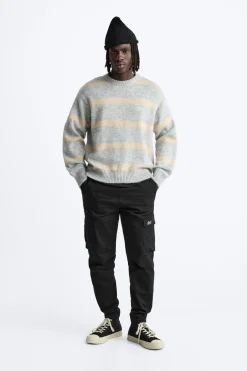 ZARA Calças|Cargo^CALÇAS CARGO Preto