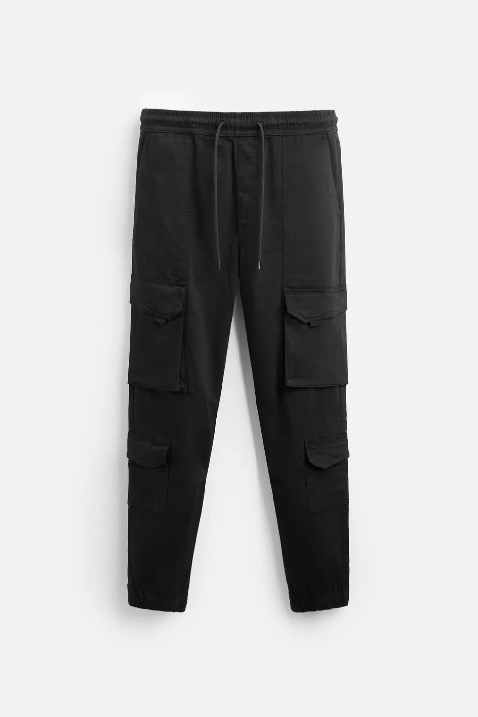 ZARA Calças|Cargo^CALÇAS CARGO BOLSOS Preto