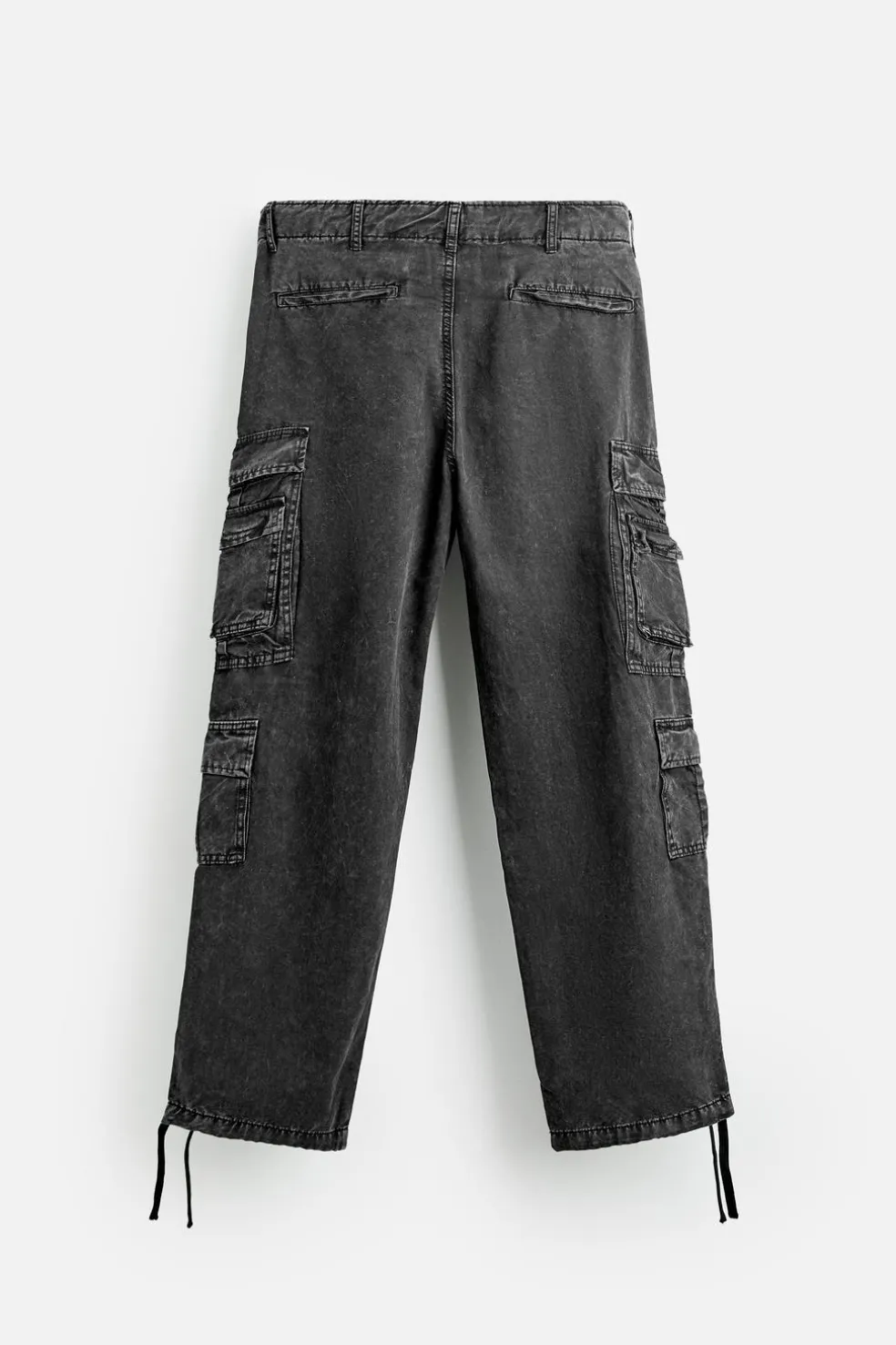 ZARA Calças|Cargo^CALÇAS CARGO COM BOLSOS Cinzento-escuro