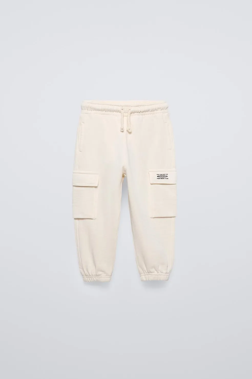 CALÇAS CARGO DE FELPA-ZARA Flash Sale