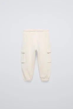 CALÇAS CARGO DE FELPA-ZARA Flash Sale