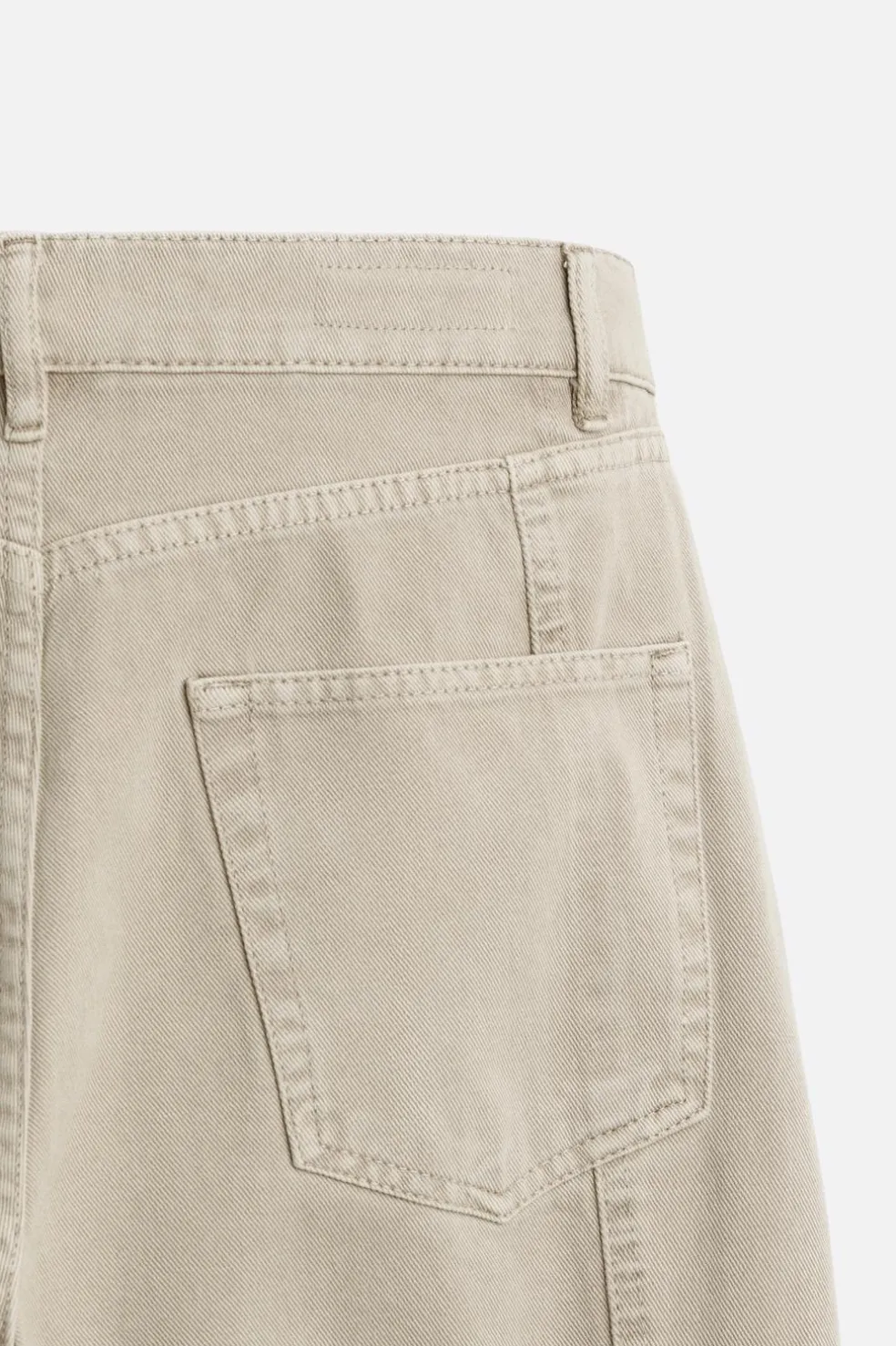 ZARA Calças|Calças De Ganga^CALÇAS CARGO EM GANGA COM BOLSOS Cru