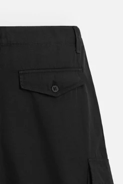ZARA Calças|Cargo^CALÇAS CARGO RELAXED FIT Preto