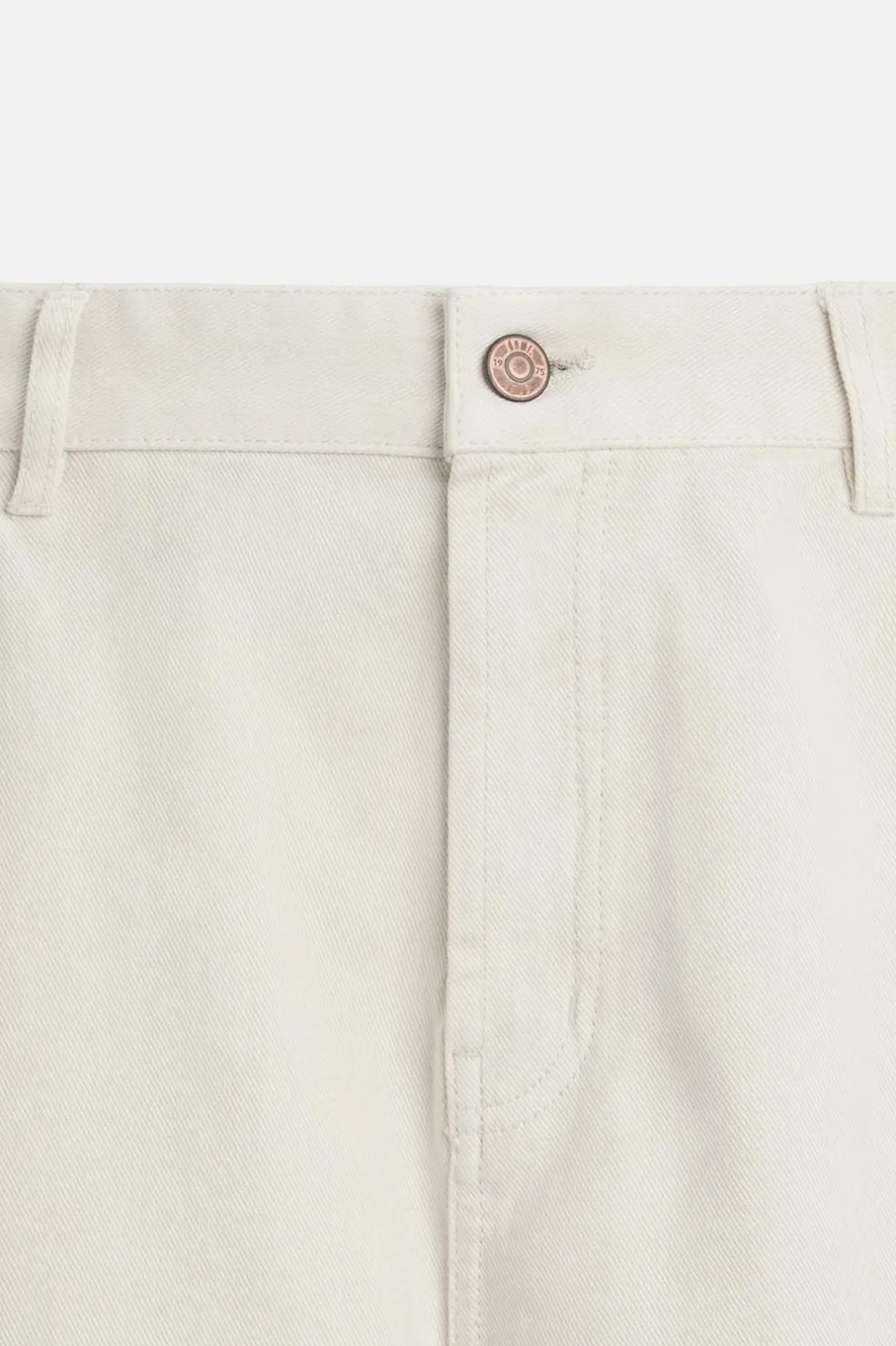 ZARA Calças|Cargo^CALÇAS CARGO RELAXED FIT Cru