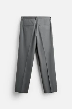 ZARA Calças^CALÇAS CHINO Cinzento-médio