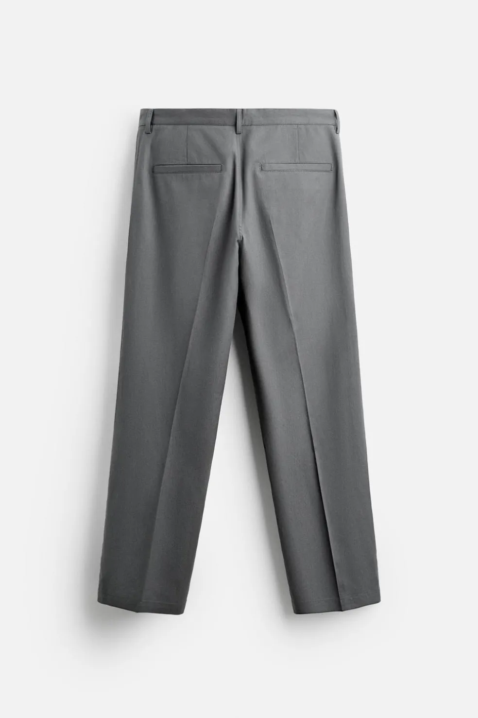 ZARA Calças^CALÇAS CHINO Cinzento-médio