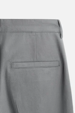 ZARA Calças^CALÇAS CHINO Cinzento-médio