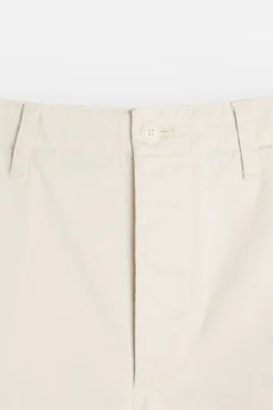 ZARA Calças^CALÇAS CHINO ESTRUTURA Cru