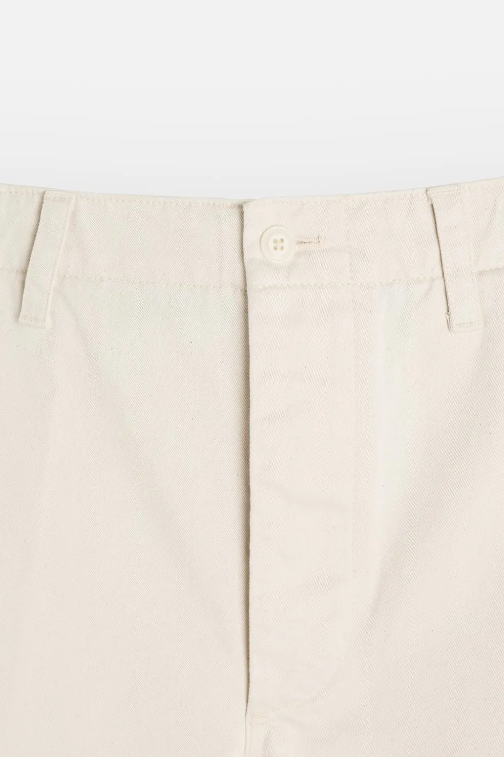 ZARA Calças^CALÇAS CHINO ESTRUTURA Cru