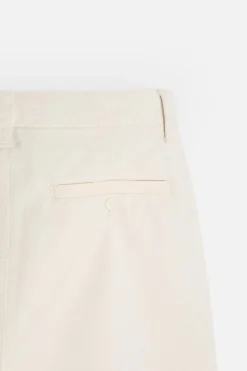 ZARA Calças^CALÇAS CHINO ESTRUTURA Cru
