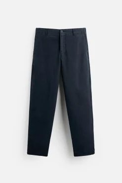 ZARA Calças^CALÇAS CHINO REGULAR FIT Azul-marinho
