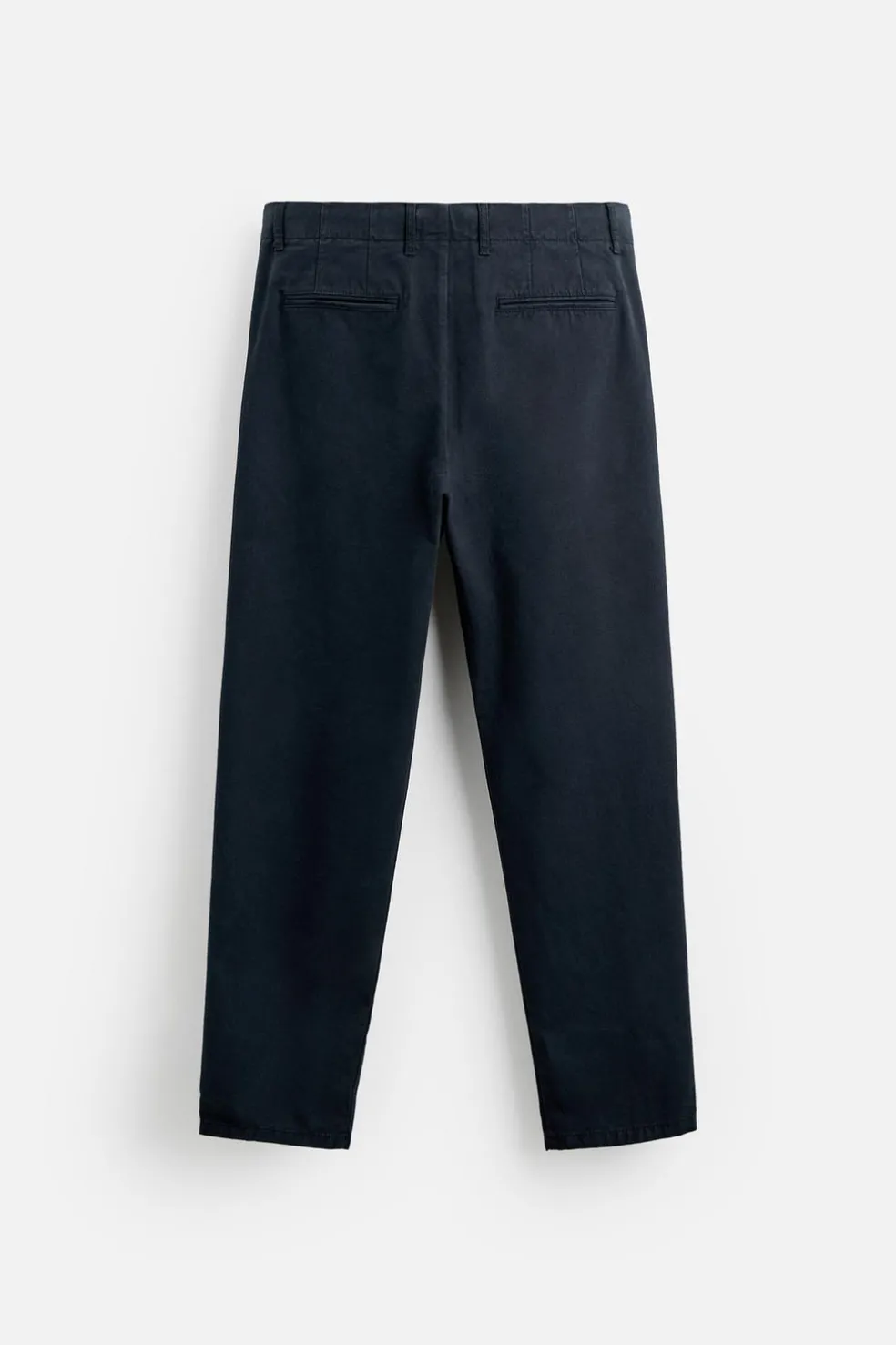 ZARA Calças^CALÇAS CHINO REGULAR FIT Azul-marinho