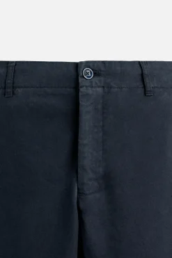 ZARA Calças^CALÇAS CHINO REGULAR FIT Azul-marinho