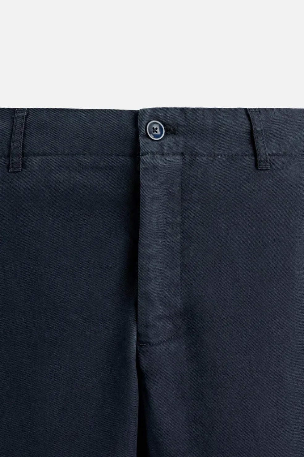 ZARA Calças^CALÇAS CHINO REGULAR FIT Azul-marinho