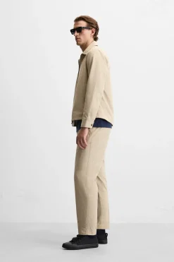 ZARA Calças^CALÇAS CHINO TÉCNICAS Areia