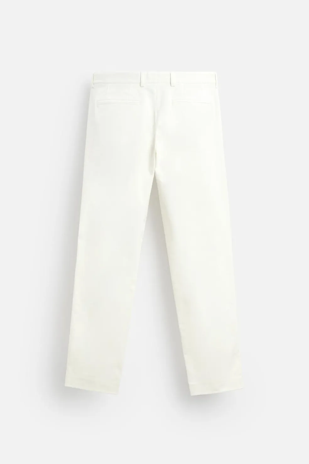 ZARA Calças^CALÇAS CHINOS DIREITAS Branco-marfim