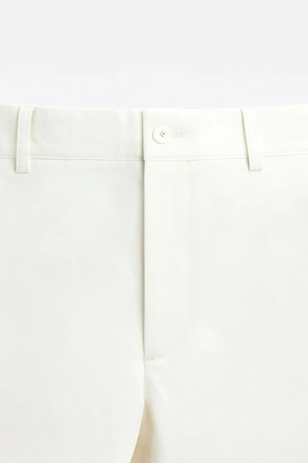 ZARA Calças^CALÇAS CHINOS DIREITAS Branco-marfim