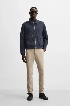 ZARA Calças^CALÇAS CHINOS SKINNY FIT Bege