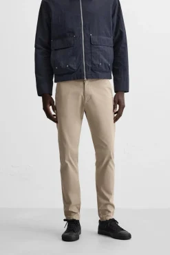 ZARA Calças^CALÇAS CHINOS SKINNY FIT Bege