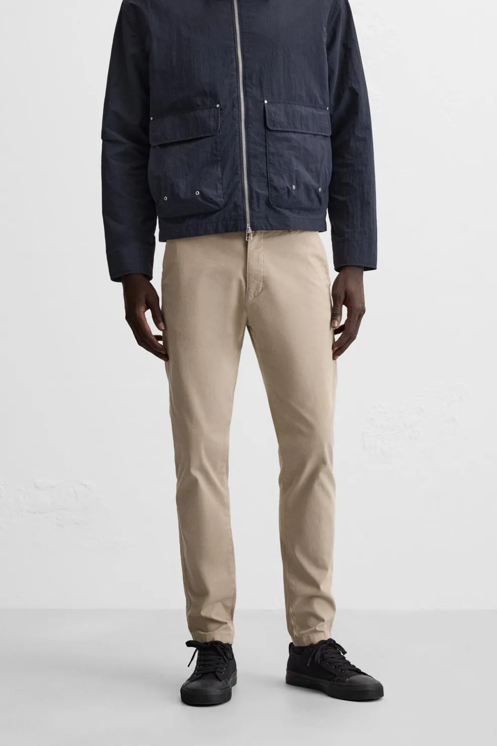 ZARA Calças^CALÇAS CHINOS SKINNY FIT Bege