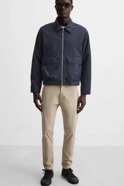 ZARA Calças^CALÇAS CHINOS SKINNY FIT Bege