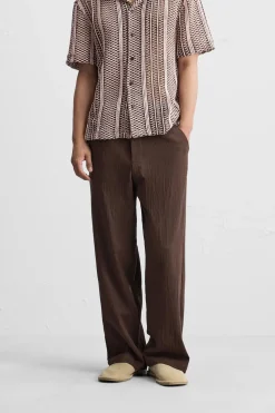 ZARA Calças^CALÇAS CINTURA JOGGER Chocolate