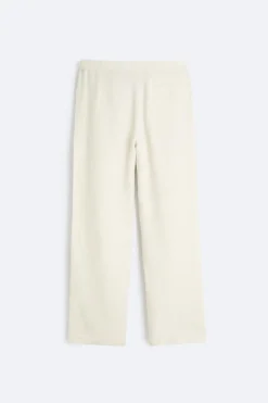 ZARA Calças^CALÇAS CINTURA JOGGER 100% LINHO Areia