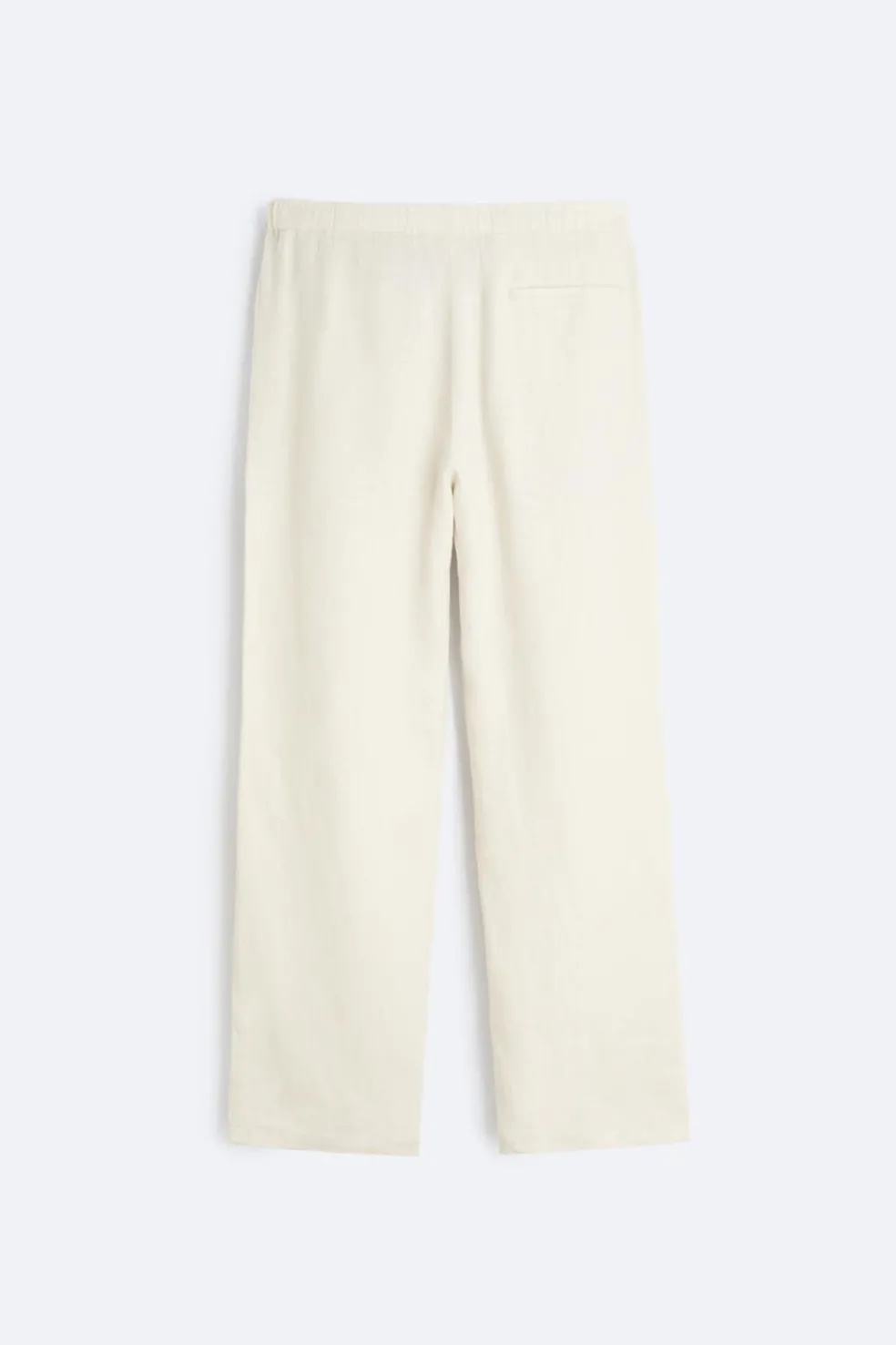 ZARA Calças^CALÇAS CINTURA JOGGER 100% LINHO Areia