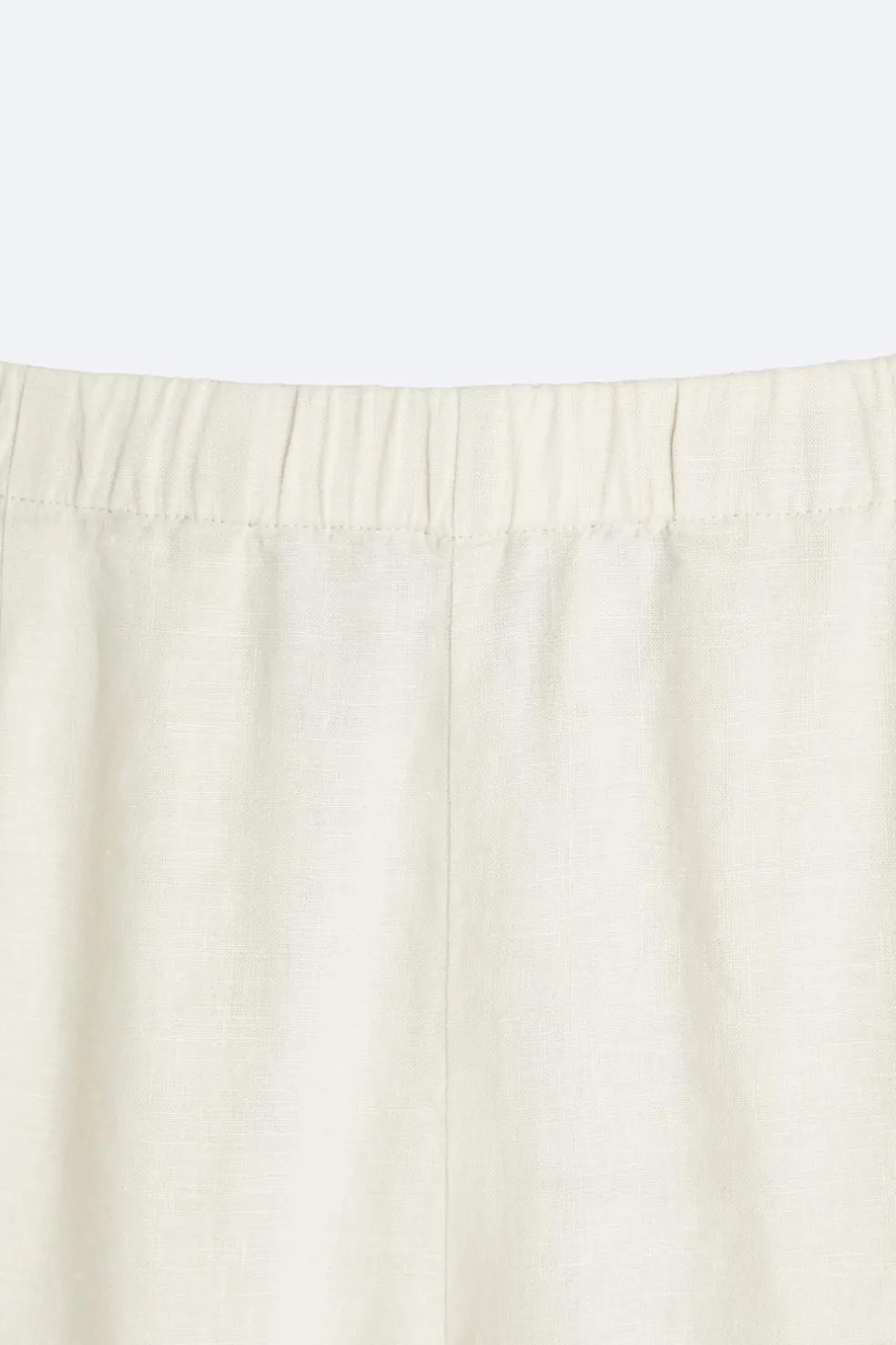 ZARA Calças^CALÇAS CINTURA JOGGER 100% LINHO Areia