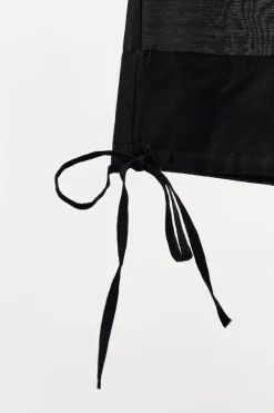 ZARA Calças|Lingerie^CALÇAS COM BAINHAS COM LAÇADAS Preto