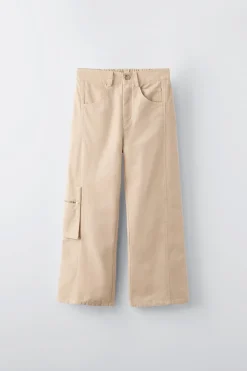 CALÇAS COM BOLSO E ZIP-ZARA Shop