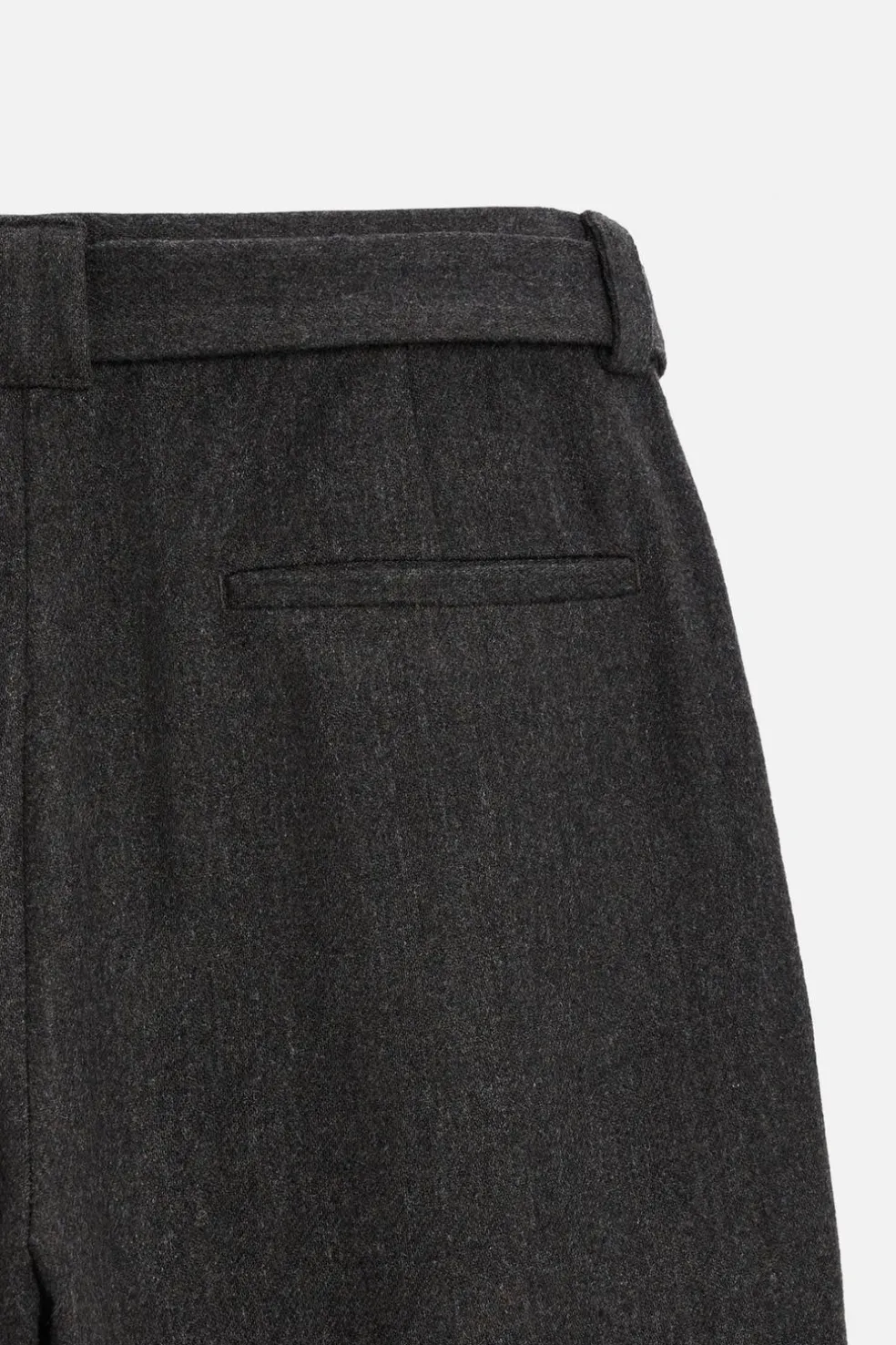 ZARA Vestuário De Inverno|Calças^CALÇAS COM CINTO EM FLANELA Castanho