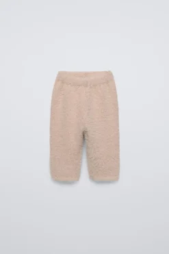 CALÇAS COM EFEITO DE PELO SINTÉTICO-ZARA Flash Sale