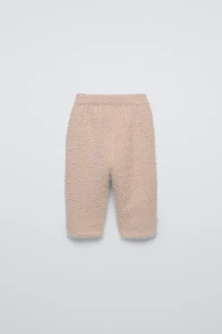 CALÇAS COM EFEITO DE PELO SINTÉTICO-ZARA Flash Sale